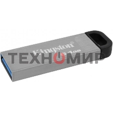 Флешка USB Kingston KYSON (DTKN/64GB), 64Gb, USB 3.2 Gen 1, R/W 200/60, серебристый/черный