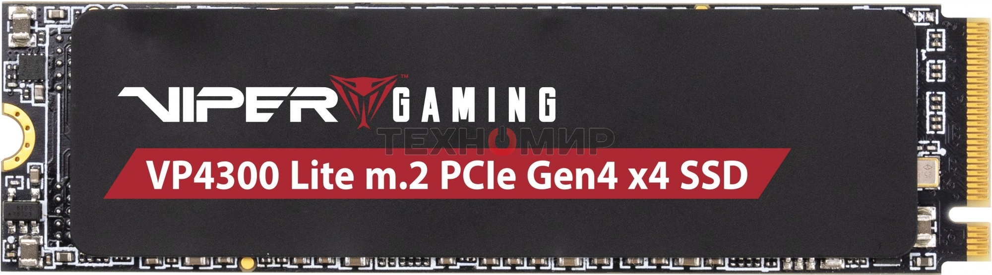 Накопитель SSD Patriot Viper VP4300 Lite, 1Tb, PCIe 4.0 x4, M.2 2280, NVMe, R/W 7400/6400, с радиатором