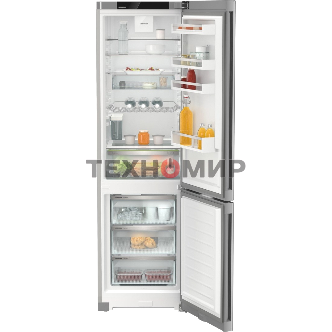 Холодильник Liebherr CNsfc 574i-22 001 серебристый двухкамерный 264/92л морозилка снизу