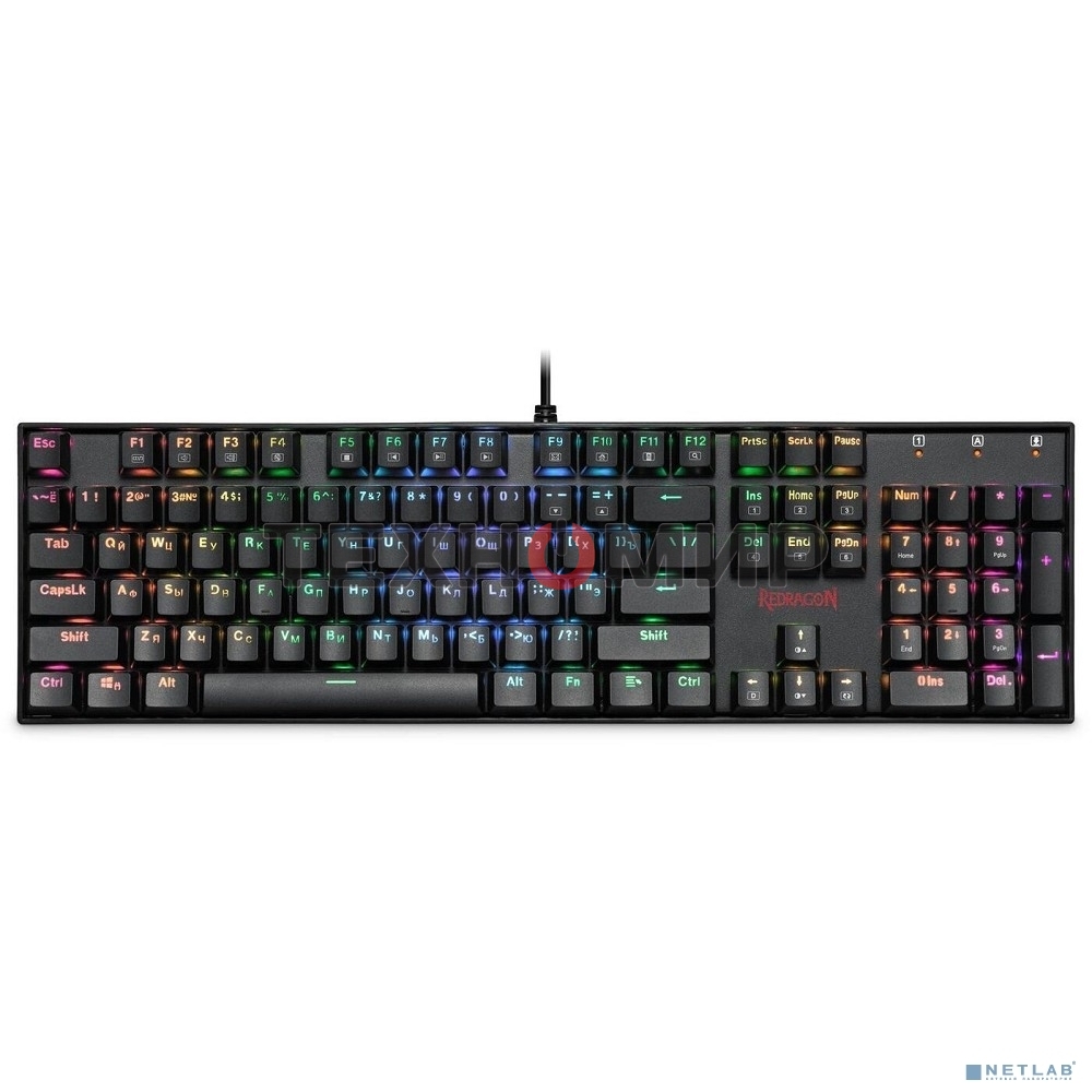 Клавиатура проводная игровая Redragon MITRA USB RU
