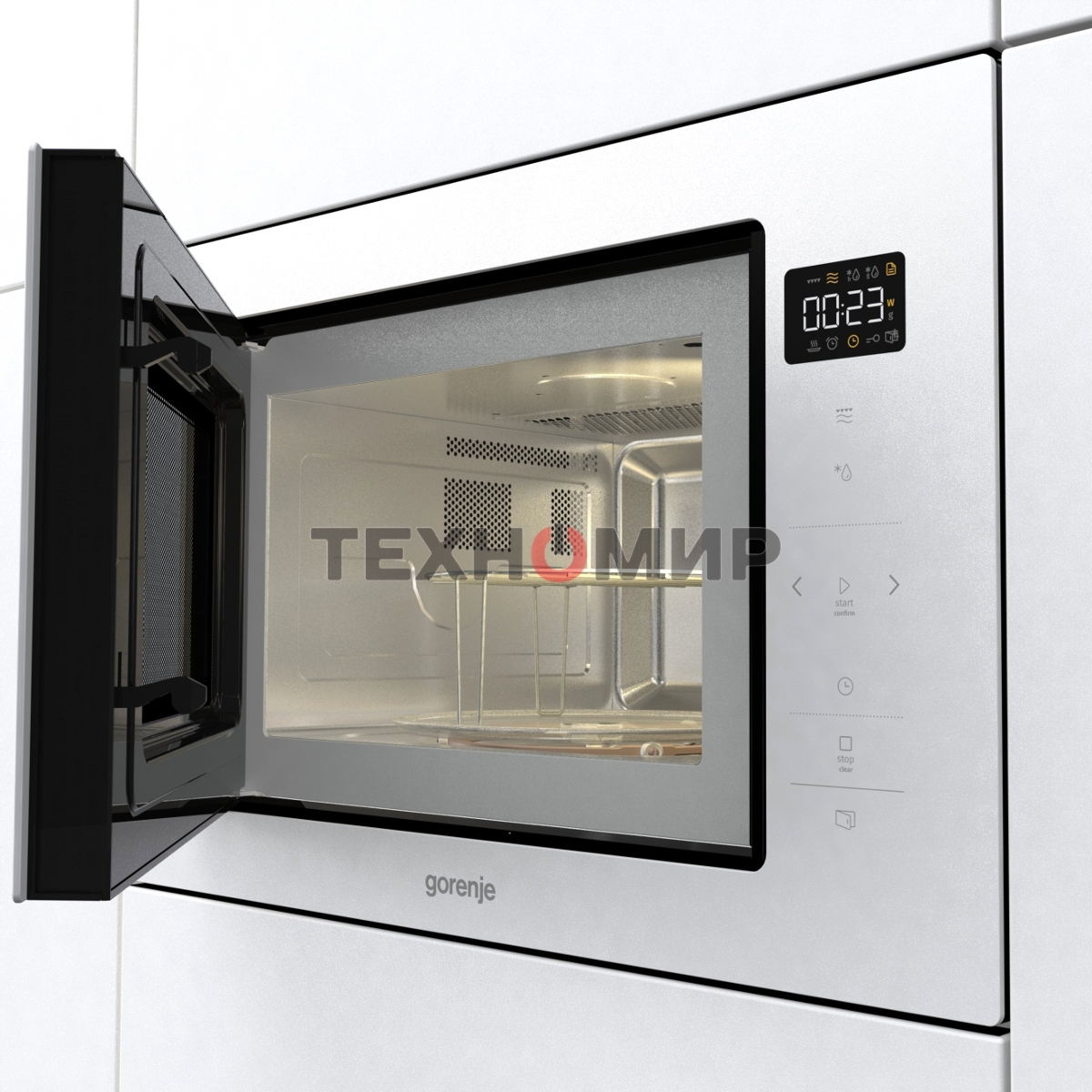 Микроволновая печь Gorenje BM251SG2WG 25 л, 900 Вт, белый (встраиваемая)