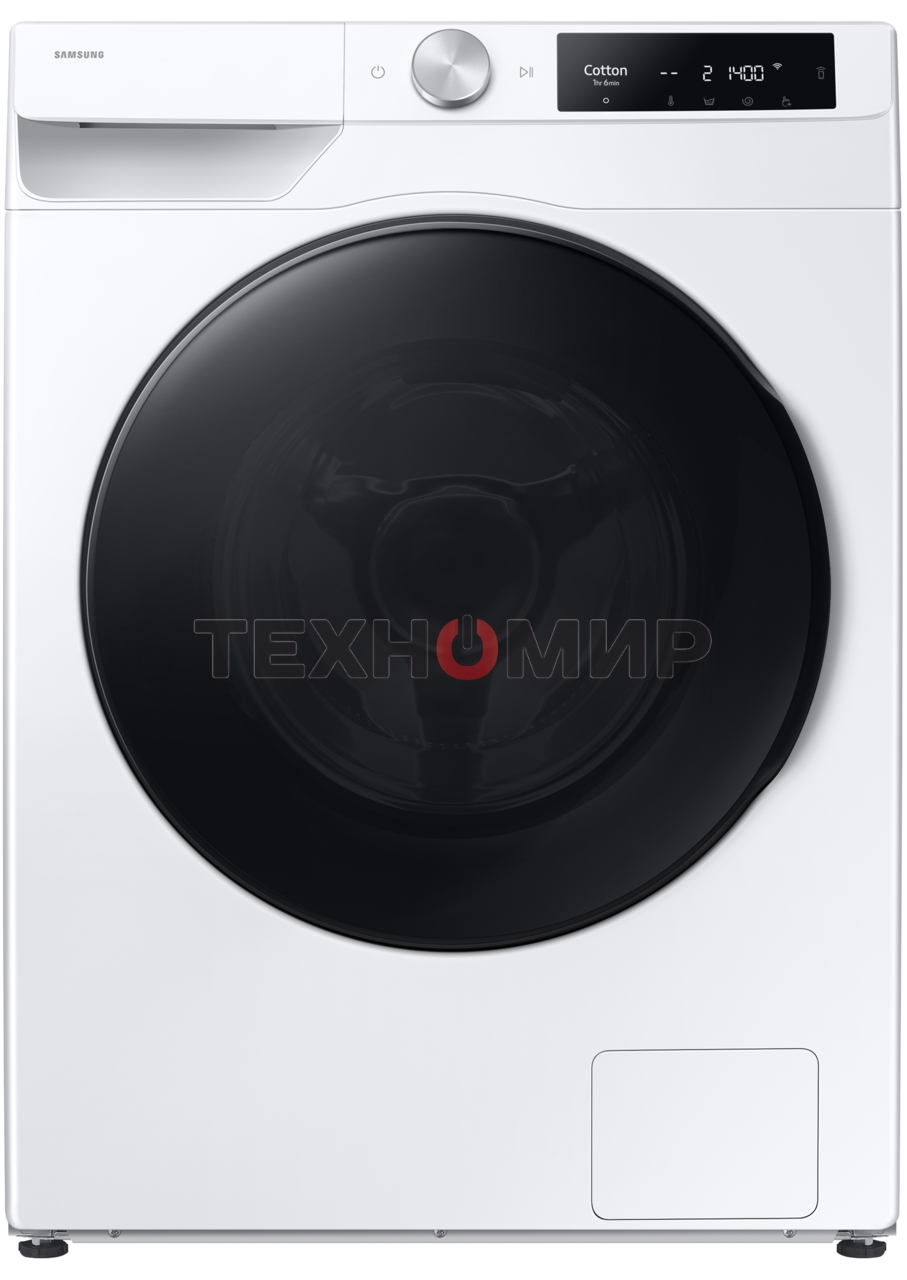 Стирально-сушильная машина Samsung WD11DG6B85BELP белый, загрузка фронтальная 11 кг, 1400 об/мин, класс: A