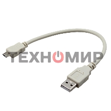 Кабель Rexant micro USB (male) - USB-A (male) 0.2M