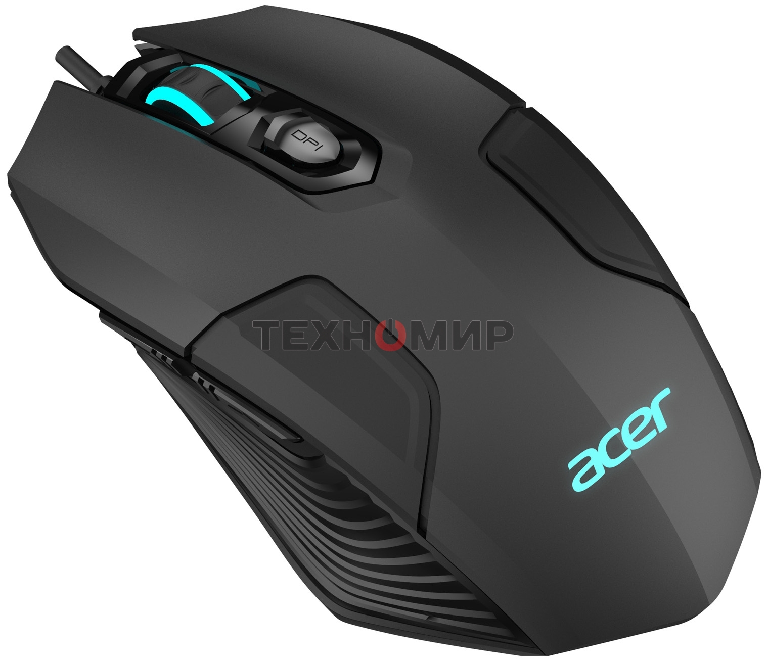 Мышь проводная Acer OMW170 черный, 3200 dpi, USB, кнопки - 6