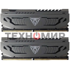 Оперативная память Patriot Viper Steel, DDR4, 32GB (2x16GB), 3600MHz, CL18, DIMM, радиатор, черный