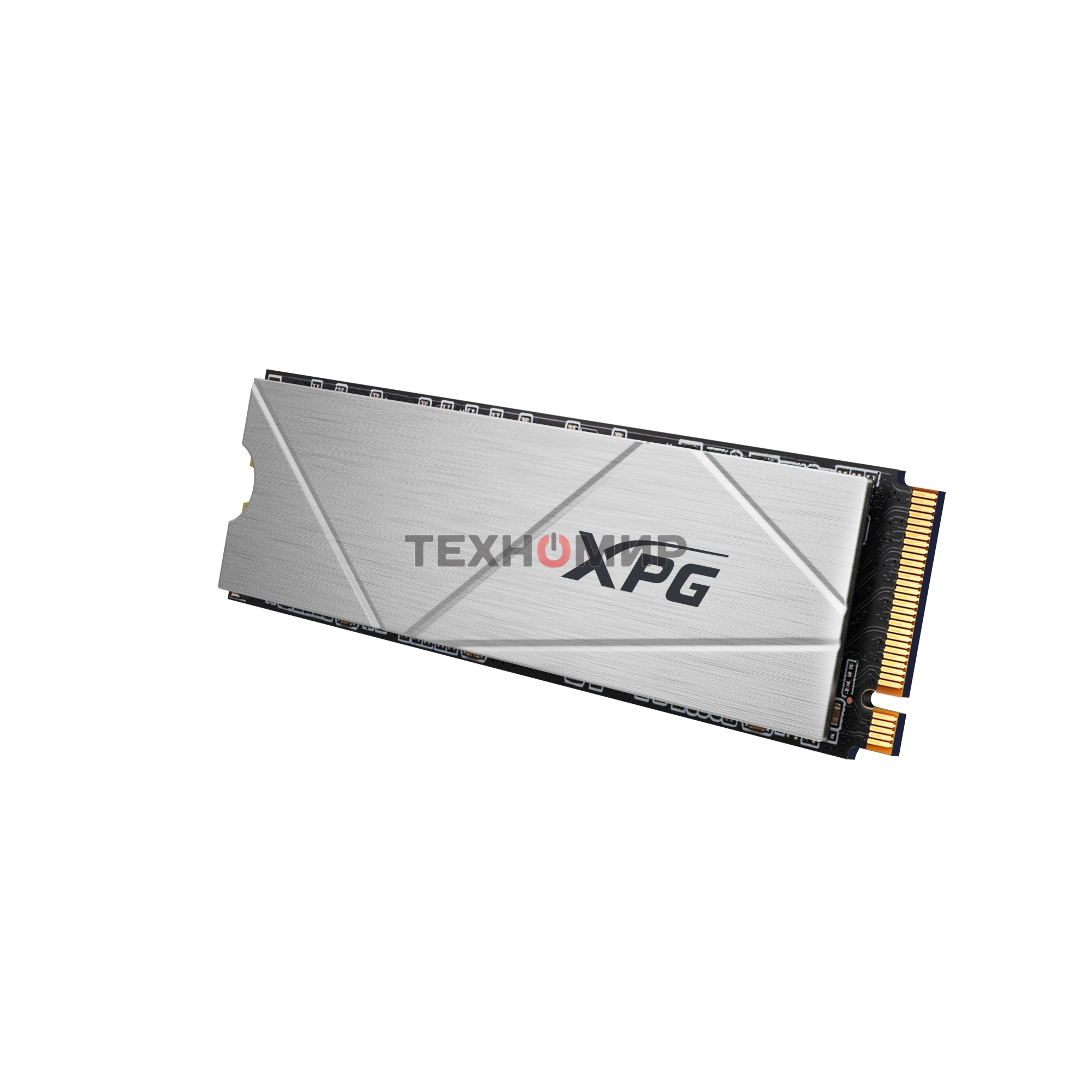 Накопитель SSD ADATA XPG GAMMIX S60, 2Tb, PCIe 4.0 x4, M.2 2280, NVMe, R/W 5000/4200, с радиатором