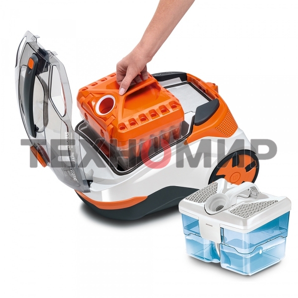Моющий пылесос Thomas DryBOX + AquaBOX Cat&Dog белый/оранжевый, 325/1700Вт, уборка сухая, пылесборник контейнер 2.6 л