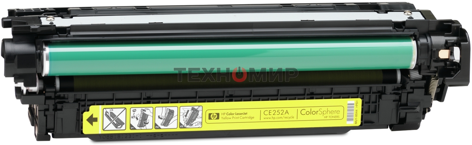 Картридж лазерный HP CE252A желтый для CLJ CM3530/CP3525 7000 стр.