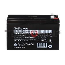 Аккумулятор свинцово-кислотный GoPower LA-1270/security 12V 7Ah клеммы T1/F1 (1/5)