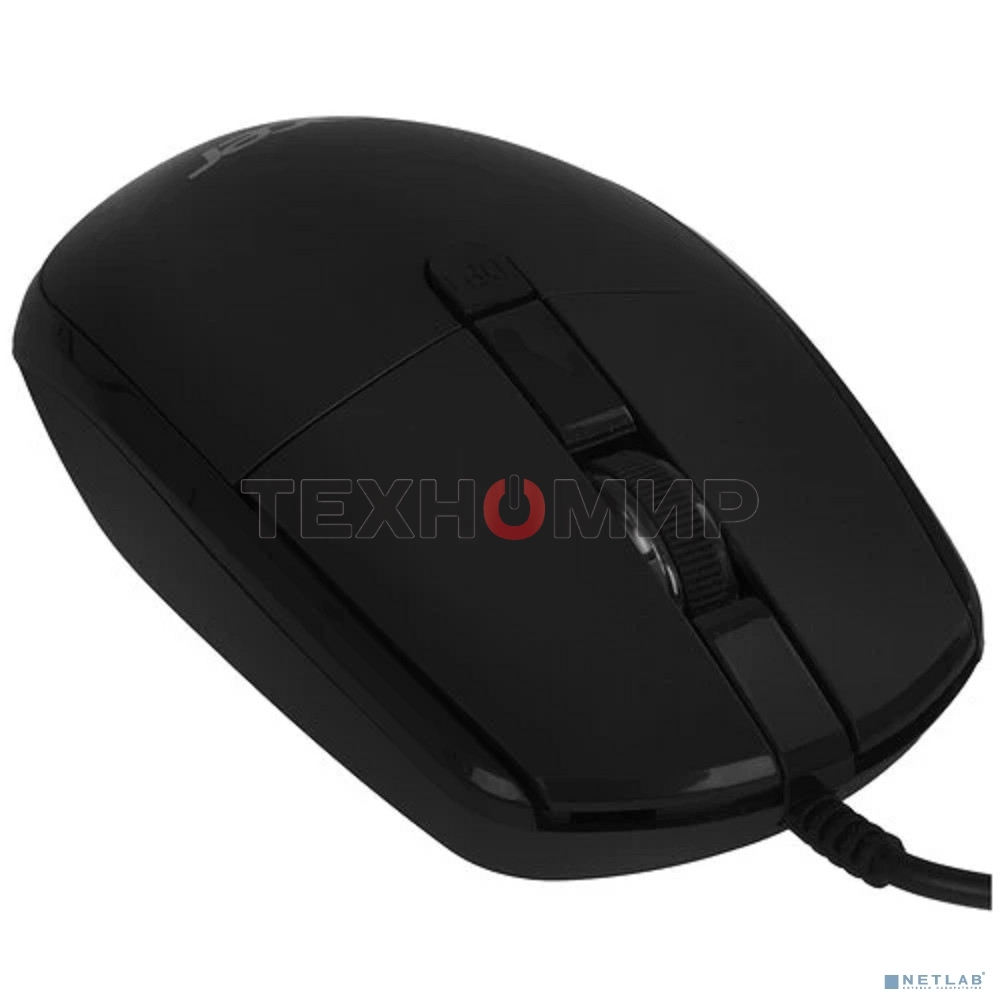 Мышь проводная Acer OMW401 черный, 2000 dpi, USB, кнопки - 4