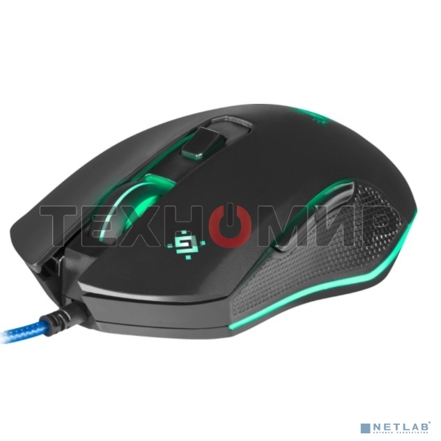 Мышь проводная Defender Sky Dragon GM-090L черный, 3200 dpi, USB, кнопки - 6