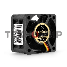 Вентилятор для корпуса ExeGate ExtraSilent ES04020B3P черный, 40 мм, 6300 об/мин, 28 дБ, 3 pin