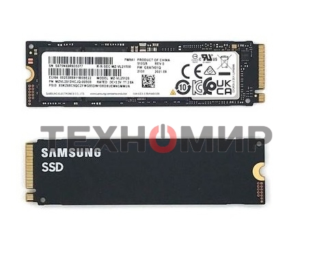 Накопитель SSD Samsung PM9A1, 1000Gb, M.2 2280, PCIe 4.0 x4, NVMe, R/W 7000/5100