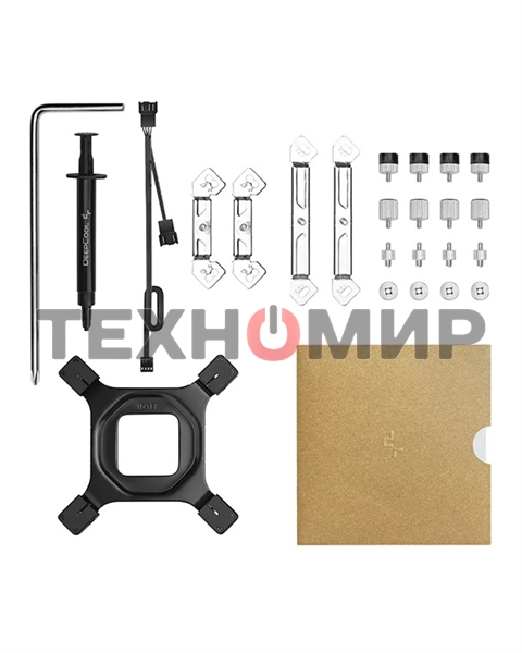 Кулер для процессора DEEPCOOL AK620 черный, 120 мм, алюминий/медь, 1850 об/мин, 28 дБ, 4 pin, 260 Вт, 162 мм