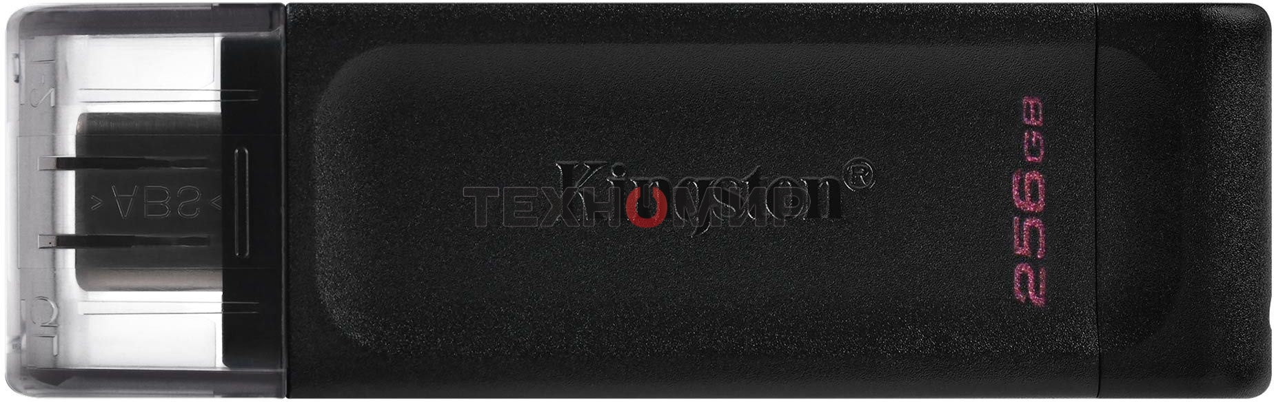 Флешка USB Kingston DataTraveler DT70 (DT70/256Gb), 256Gb, USB Type-C 3.2, R/W 70/45, черный
