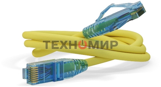 Патч-корд Hyperline PC-LPM-UTP-RJ45-RJ45-C6-2M-LSZH-YL Патч-корд U/UTP, Cat.6, LSZH, 2 м, желтый