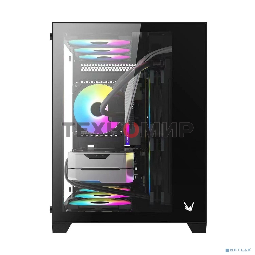 Компьютерный корпус AeroCool/Formula Crystal Z5 черный без БП mATX 1x120мм 2xUSB 2.0 1xUSB 3.0 audio bott PSU