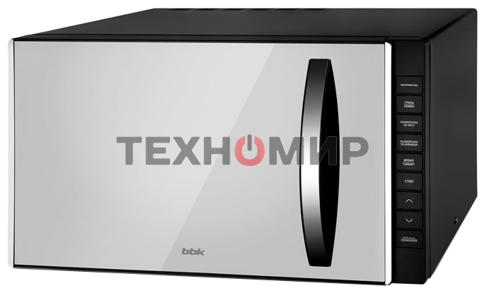 Микроволновая печь BBK 23MWG-850T/B-M черный, 23 л, 800 Вт, переключатели - кнопки
