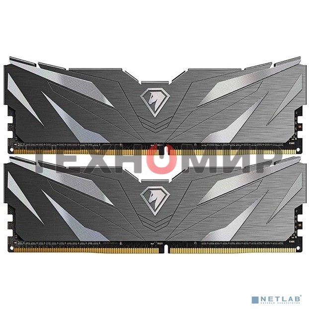 Оперативная память NETAC, DDR4, 32GB (2x16GB), 3200MHz, CL16, DIMM, с радиаторами, черный