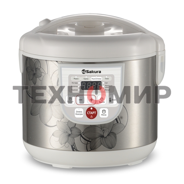 Мультиварка Sakura SA-7753W 5 л, 800 Вт, функция 