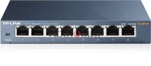 Коммутатор TP-Link SMB TL-SG108 8-port Desktop Gigabit Switch, 8 10/100/1000M RJ45 ports,metal case