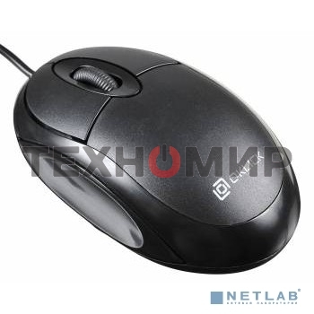 Мышь проводная Oklick 105S черный, 800 dpi, USB, кнопки - 3