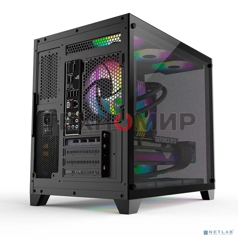 Компьютерный корпус AeroCool/Formula Crystal Z5 черный без БП mATX 1x120мм 2xUSB 2.0 1xUSB 3.0 audio bott PSU