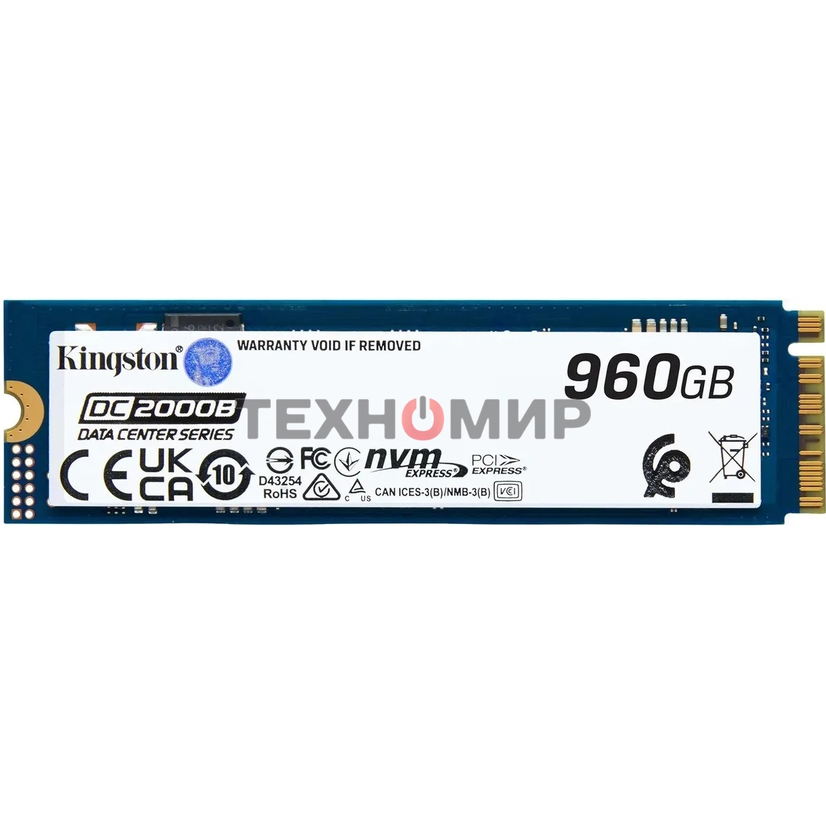 Накопитель SSD Kingston PCIe 4.0 x4 960Gb SEDC2000BM8/960G DC2000B M.2 2280 0.4 DWPD