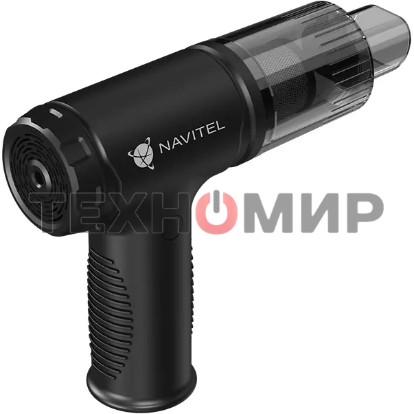 Пылесос автомобильный Navitel CL80 черный, 80/100 Вт, уборка сухая, пылесборник контейнер