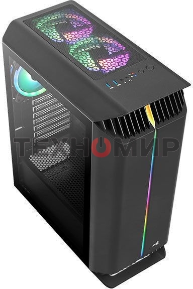 Компьютерный корпус Aerocool/Formula Gladiator Duo-G-BK-v1 черный без БП ATX 3x120мм 2xUSB3.0 audio bott PSU