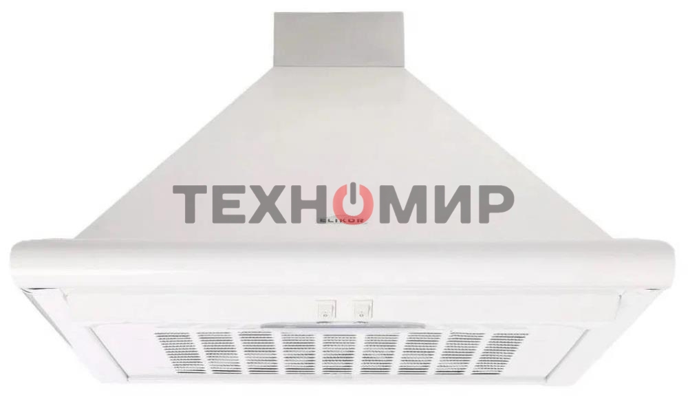 Вытяжка каминная Elikor Сатурн 60П-180-В1Л белый, 60 см, 180 куб. м/ч, 48 дБ