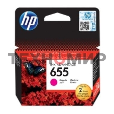 Картридж струйный HP 655 CZ111AE пурпурный для HP DJ IA 3525/4615/4625/5525/6525 (600 стр.)