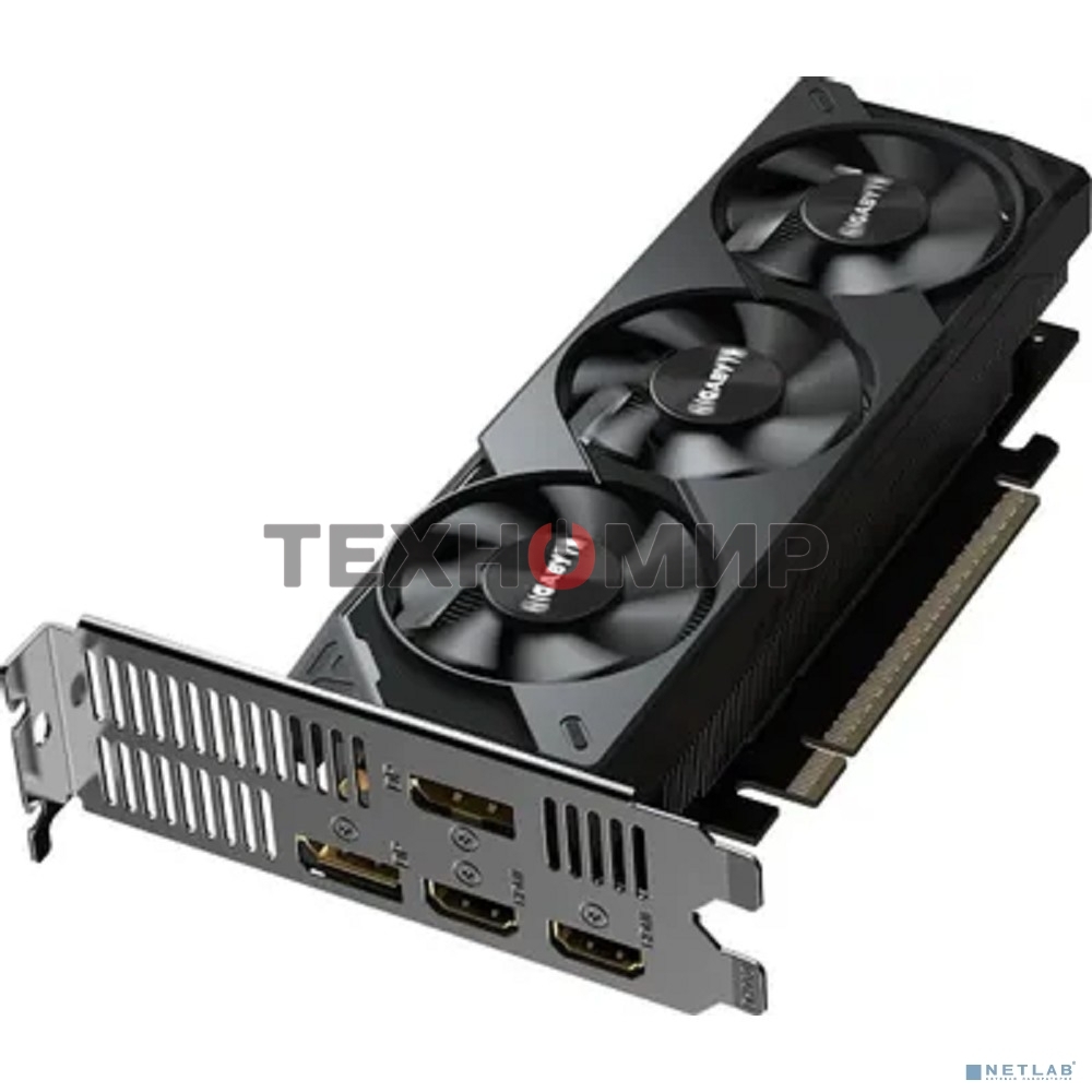 Видеокарта Gigabyte GeForce RTX5050 OC Low Profile, NVIDIA RTX 5050, 8 ГБ GDDR6, 128 бит, PCI-e 5.0, 2xHDMI, 2xDP, 2587 МГц