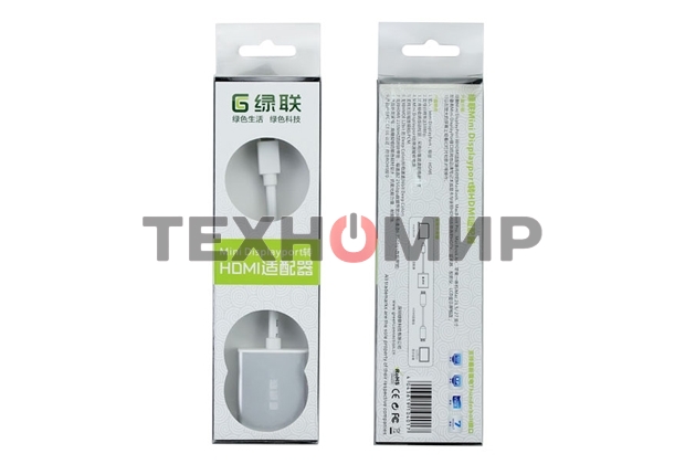 Адаптер-переходник Greenconnect Apple mini DisplayPort 20M > HDMI 19F (GCR-MDP2HD2)