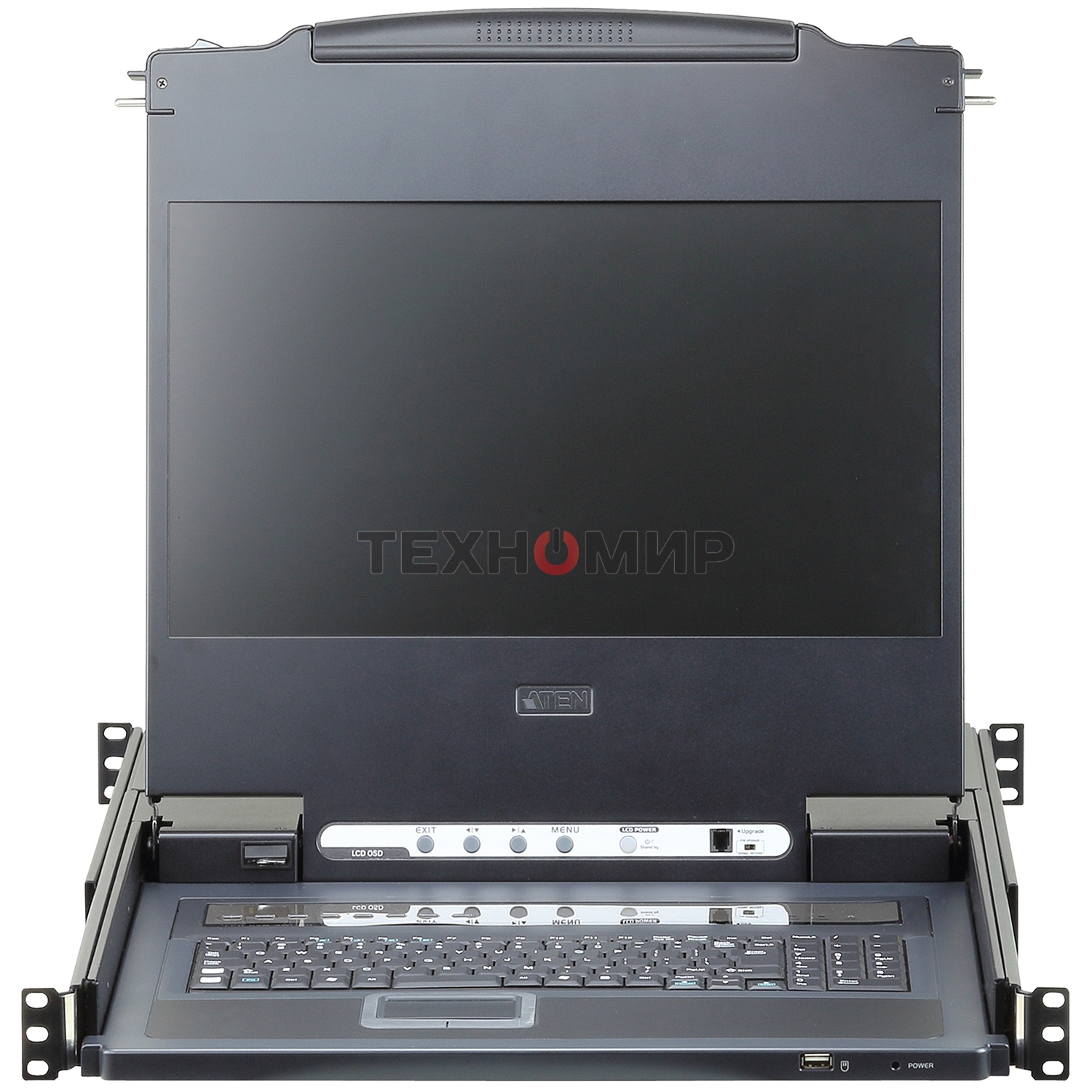 Квм переключатель ATEN Single Rail 8-Port DVI FHD LCD KVM Switch