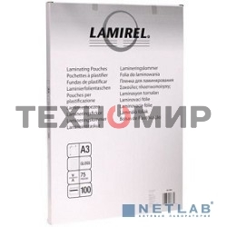 Пленка для ламинирования Lamirel 75мкм A3 (100шт) (LA-78655)