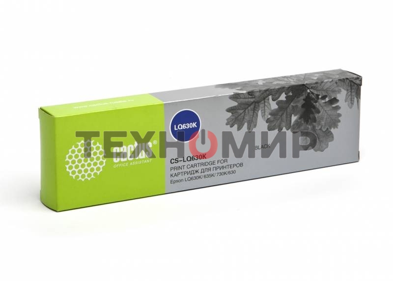 Картридж матричный Cactus CS-LQ630 черный (2 млн. знаков) для Epson LQ630K/635K/730K