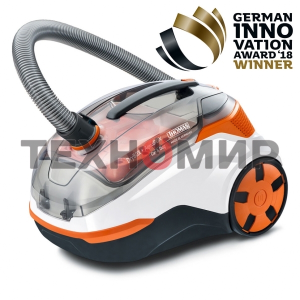 Моющий пылесос Thomas DryBOX + AquaBOX Cat&Dog белый/оранжевый, 325/1700Вт, уборка сухая, пылесборник контейнер 2.6 л