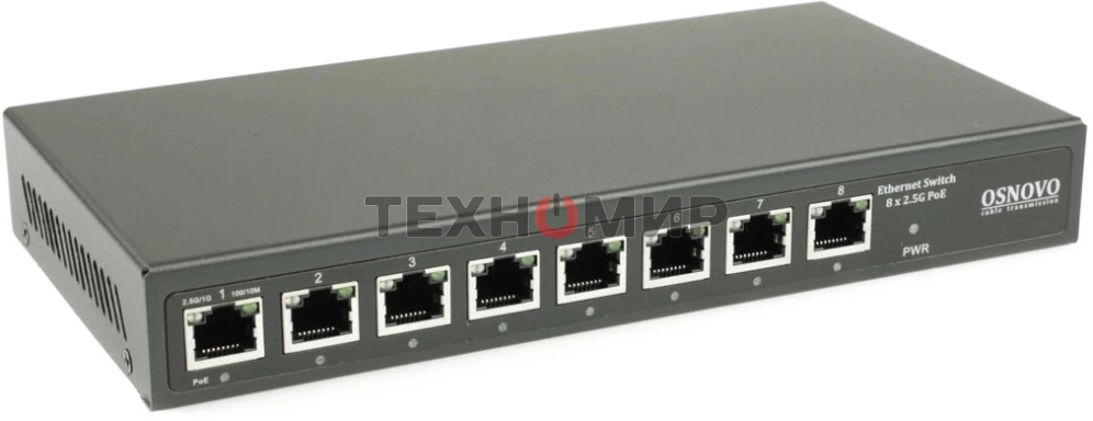 Коммутатор неуправляемый Osnovo SW-8D-1