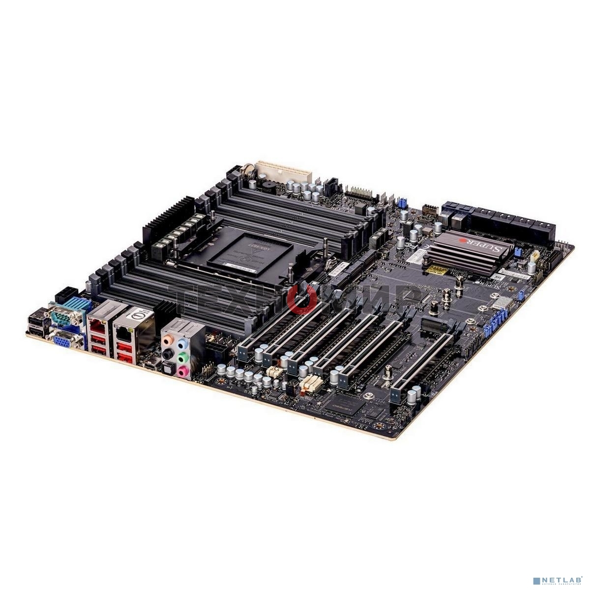 Материнская плата Supermicro MBD-X13SWA-TF-B, LGA 4677, Intel W790, 16xDDR5, 8xSATA, 4xM.2, 6xPCI-E 5.0 x16, 1x10Gb LAN, 1x1Gb LAN, 6xUSB, 7.1, E-ATX