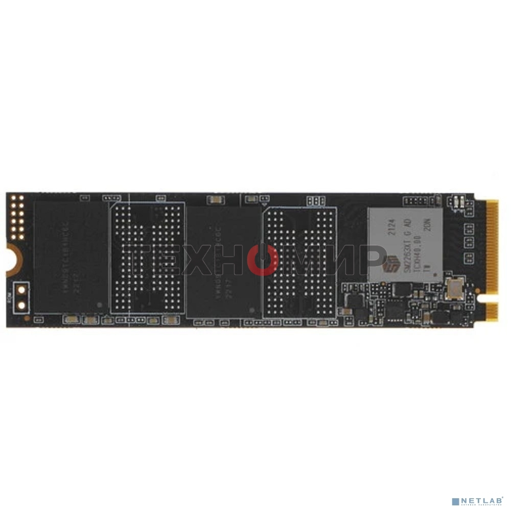 Накопитель SSD QUMO Novation, 512Gb, PCIe 3.0 x4, M.2 2280, NVMe, R/W 2500/1900