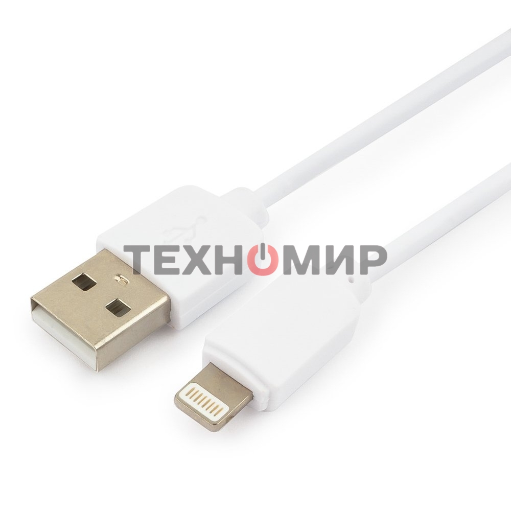Кабель USB Гарнизон GCC-USB2-AP2-6-W AM/Lightning, для iPhone5/6/7, IPod, IPad, 1.8м, белый, пакет