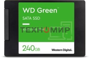 Накопитель SSD WD Green WDS240G3G0A, 240Gb, SATA III, 2.5