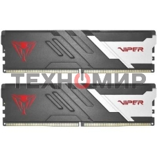 Оперативная память Patriot Viper Venom, DDR5, 64GB (2x32GB), 5600MHz, CL40, DIMM, с радиаторами, черный