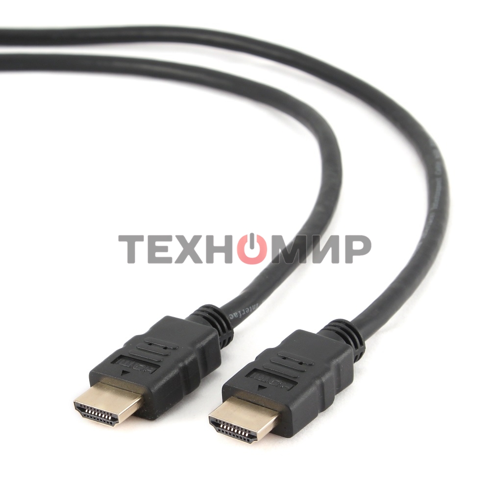 Кабель Cablexpert HDMI CC-HDMI4-6, 19M/19M, v2.0, медь, позол.разъемы, экран, 1.8м, черный, пакет