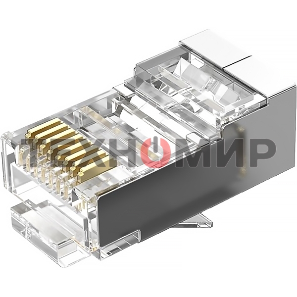 Коннектор Vention RJ45 (8p8c), FTP, cat. 6, под витую пару, экранированный (50 шт.)