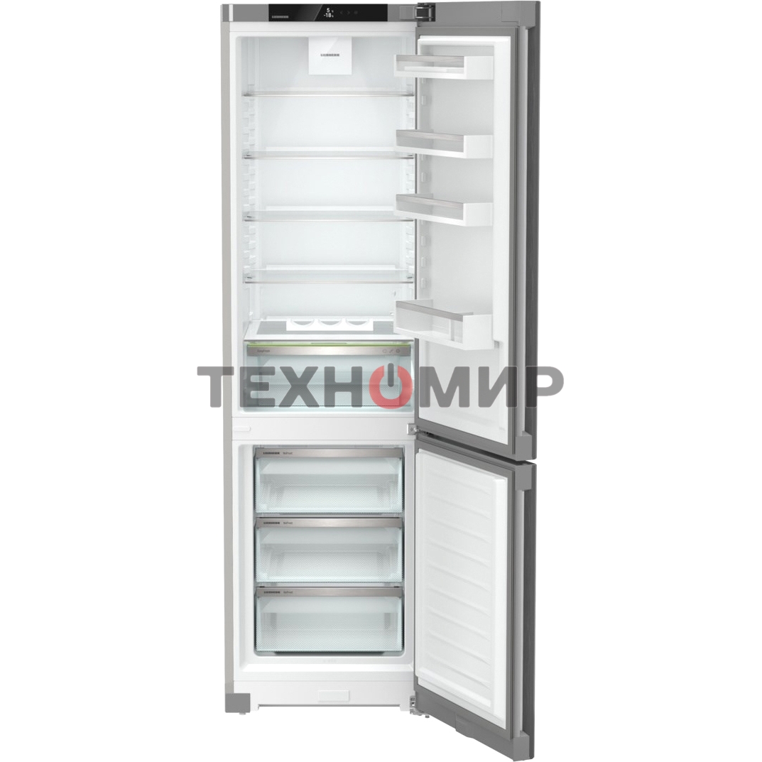 Холодильник Liebherr CNsff 5703 серебристый двухкамерный 266/94л морозилка снизу, капельная система