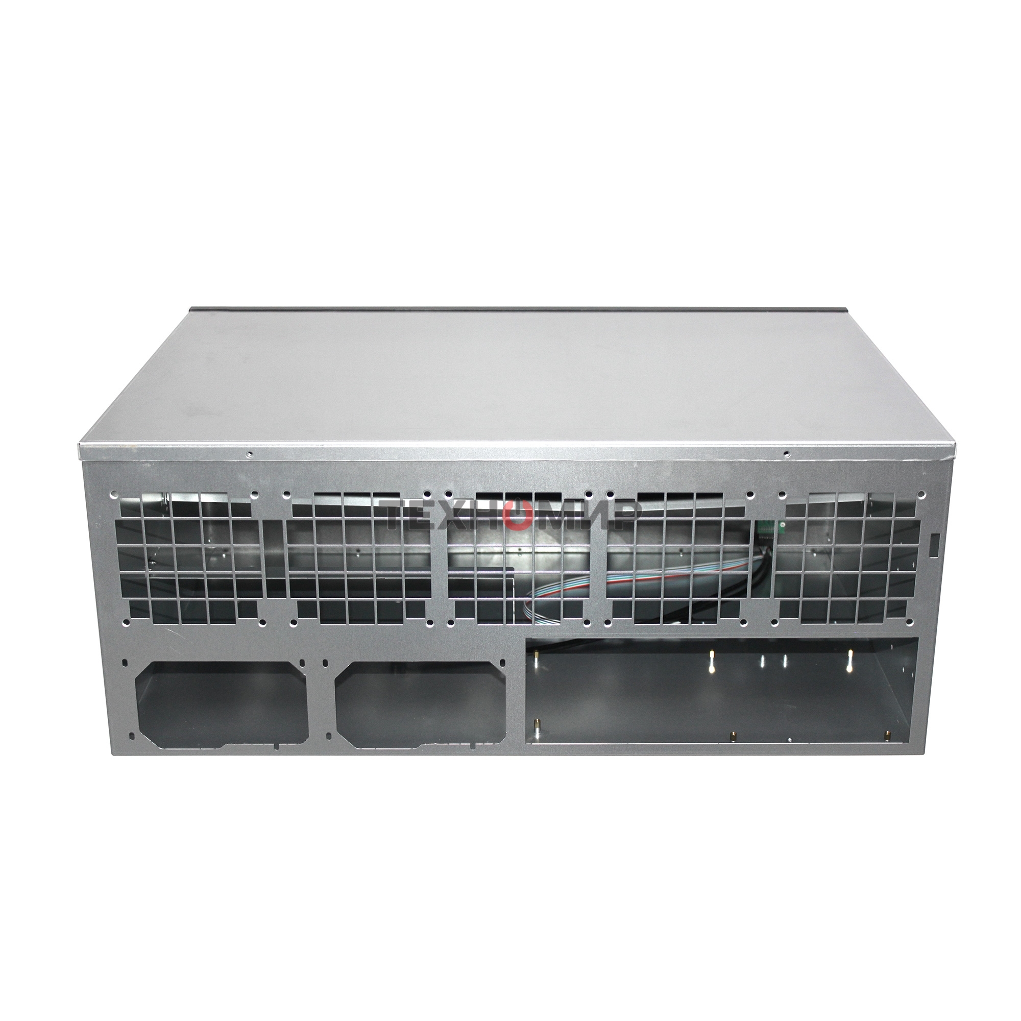 Корпус для майнинга ExeGate EX270772RUS Pro 13-430 (без БП, 2хUSB, 5хfan 120мм, места под: 13 видеокарт, 2 БП)