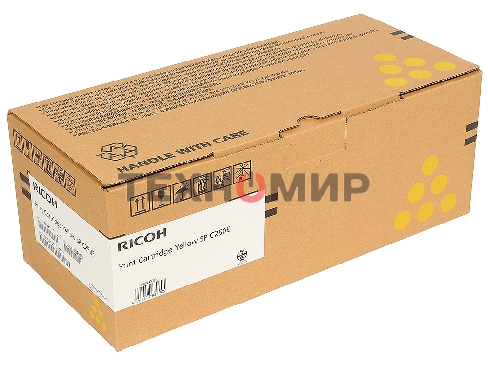 Картридж лазерный Ricoh тип SPC250E желтый для SP C250DN/C250SF 1600 отп.