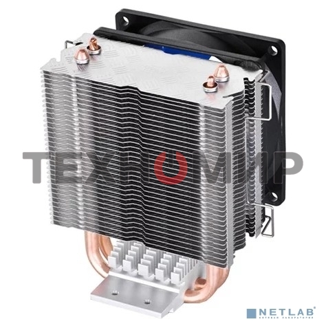 Кулер для процессора DEEPCOOL ICE EDGE MINI FS V2.0 синий, 80 мм, алюминий/медь, 2200 об/мин, 24.7 дБ, 3 pin, 100 Вт, 112 мм